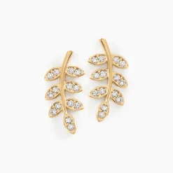 Sale Histoire d'Or Boucles D'oreilles Puces Ael Or Jaune Oxyde De Zirconium