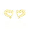 Histoire d'Or Boucles D'oreilles Puces Anne-maudae Coeurs Or Jaune* Boucles D'Oreilles|Clous D'Oreilles