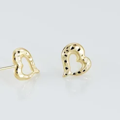 Histoire d'Or Boucles D'oreilles Puces Anne-maudae Coeurs Or Jaune* Boucles D'Oreilles|Clous D'Oreilles