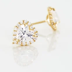 Histoire d'Or Boucles D'oreilles Puces Aymane Or Jaune Oxyde De Zirconium* Boucles D'Oreilles|Clous D'Oreilles