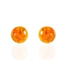 Discount Histoire d'Or Boucles D'oreilles Puces Argent Blanc Brunhilld Ambre