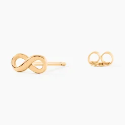 New Histoire d'Or Boucles D'oreilles Puces Ajna Plaqué Or Jaune