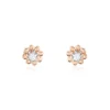 Outlet Histoire d'Or Boucles D'oreilles Puces Argent Rose Donella Oxyde De Zirconium