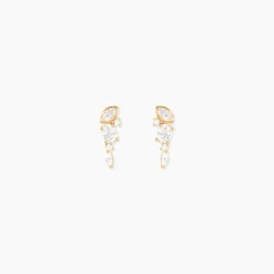 Histoire d'Or Boucles D'Oreilles Puces Aurena Plaqué Or Jaune Oxyde De Zirconium* Boucles D'Oreilles|Boucles D'Oreilles Fantaisie