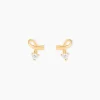 Histoire d'Or Boucles D'oreilles Puces Alvina Ruban Or Jaune Oxyde De Zirconium* Boucles D'Oreilles|Clous D'Oreilles
