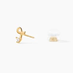 Histoire d'Or Boucles D'oreilles Puces Alvina Ruban Or Jaune Oxyde De Zirconium* Boucles D'Oreilles|Clous D'Oreilles