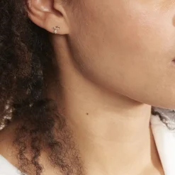 Histoire d'Or Boucles D'oreilles Puces Alvina Ruban Or Jaune Oxyde De Zirconium* Boucles D'Oreilles|Clous D'Oreilles