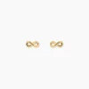 Online Histoire d'Or Boucles D'oreilles Puces Annie-francoise Infini Or Jaune