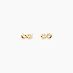 Online Histoire d'Or Boucles D'oreilles Puces Annie-francoise Infini Or Jaune