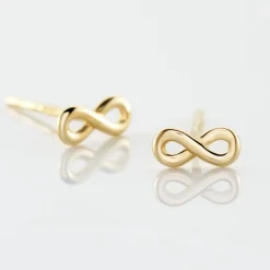 Online Histoire d'Or Boucles D'oreilles Puces Annie-francoise Infini Or Jaune