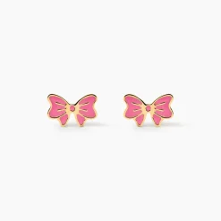 Outlet Histoire d'Or Boucles D'oreilles Puces Amelie Noeud Or Jaune