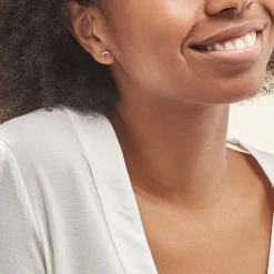 Histoire d'Or Boucles D'oreilles Puces Argent Blanc Sylvan Oxydes De Zirconium* Boucles D'Oreilles|Boucles D'Oreilles Fantaisie