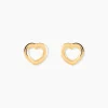 Clearance Histoire d'Or Boucles D'oreilles Puces Anne-maudae Coeurs Or Jaune