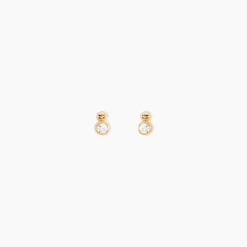 Histoire d'Or Boucles D'Oreilles Puces Aura Plaque Or Jaune Oxyde De Zirconium* Boucles D'Oreilles|Boucles D'Oreilles Fantaisie