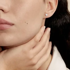 Histoire d'Or Boucles D'oreilles Puces Artemis Or Blanc Diamant* Boucles D'Oreilles|Clous D'Oreilles