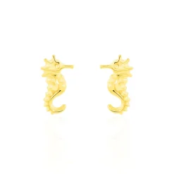 Histoire d'Or Boucles D'oreilles Puces Ambrosie Hippocampe Or Jaune* Boucles D'Oreilles|Clous D'Oreilles