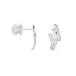 Outlet Histoire d'Or Boucles D'oreilles Puces Ainhoa Or Blanc Diamant