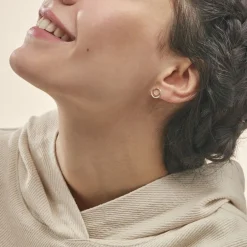 Histoire d'Or Boucles D'oreilles Puces Atlanta Or Jaune Diamant