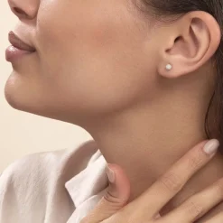 Histoire d'Or Boucles D'oreilles Puces Ayana Argent Blanc* Boucles D'Oreilles|Boucles D'Oreilles Fantaisie