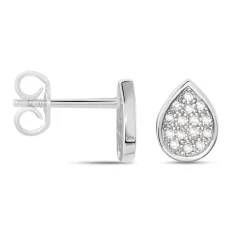 Histoire d'Or Boucles D'oreilles Puces Argent Blanc Tricoria Oxydes De Zirconium* Boucles D'Oreilles|Boucles D'Oreilles Fantaisie