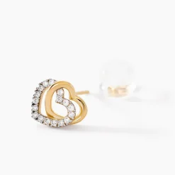 Histoire d'Or Boucles D'oreilles Puces Ablaye Or Jaune Oxyde De Zirconium* Boucles D'Oreilles|Clous D'Oreilles