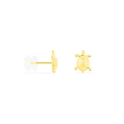 Histoire d'Or Boucles D'oreilles Puces Almahae Tortue Or Jaune* Boucles D'Oreilles|Clous D'Oreilles