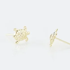 Histoire d'Or Boucles D'oreilles Puces Almahae Tortue Or Jaune* Boucles D'Oreilles|Clous D'Oreilles