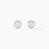 Clearance Histoire d'Or Boucles D'oreilles Puces Argent Blanc Laureto Oxydes De Zirconium