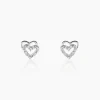 Histoire d'Or Boucles D'oreilles Puces Aoki Argent Blanc Oxyde De Zirconium* Boucles D'Oreilles|Boucles D'Oreilles Fantaisie