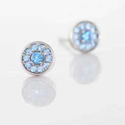 Histoire d'Or Boucles D'oreilles Puces Auxana Argent Blanc Oxyde De Zirconium* Boucles D'Oreilles|Boucles D'Oreilles Fantaisie