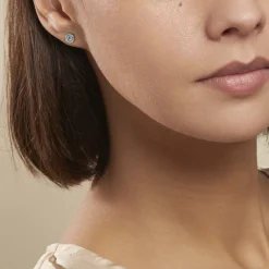 Histoire d'Or Boucles D'oreilles Puces Auxana Argent Blanc Oxyde De Zirconium* Boucles D'Oreilles|Boucles D'Oreilles Fantaisie