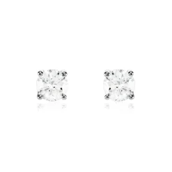 New Histoire d'Or Boucles D'oreilles Puces Aphrodite platine blanc diamant