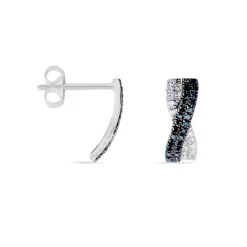 Discount Histoire d'Or Boucles D'oreilles Puces Alric Or Blanc Diamant
