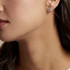 Histoire d'Or Boucles D'oreilles Puces Argent Blanc Bee Good Oxyde De Zirconium* Boucles D'Oreilles|Boucles D'Oreilles Fantaisie