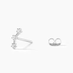 Histoire d'Or Boucles D'oreilles Puces Allegra Argent Blanc Oxyde De Zirconium* Boucles D'Oreilles|Boucles D'Oreilles Fantaisie