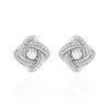 Outlet Histoire d'Or Boucles D'oreilles Puces Anasthase Argent Blanc Oxyde De Zirconium
