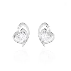 Histoire d'Or Boucles D'oreilles Puces Alou Argent Blanc Oxyde De Zirconium* Boucles D'Oreilles|Boucles D'Oreilles Fantaisie