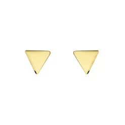 Online Histoire d'Or Boucles D'oreilles Puces Anne-berengere Triangle Or Jaune