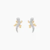 Outlet Histoire d'Or Boucles D'oreilles Puces Azzedine Salamandre Or Bicolore