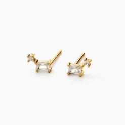 Histoire d'Or Boucles D'oreilles Puces Ashtad Or Jaune Oxyde De Zirconium* Boucles D'Oreilles|Clous D'Oreilles