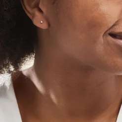 New Histoire d'Or Boucles D'oreilles Puces Aphrodite or jaune diamant