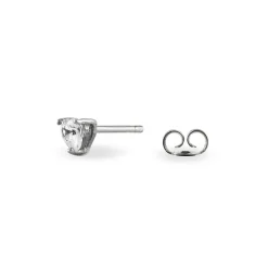 Clearance Histoire d'Or Boucles D'oreilles Puces Breana Argent Blanc Oxyde De Zirconium