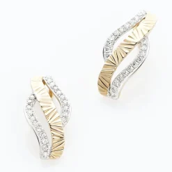 Clearance Histoire d'Or Boucles D'oreilles Puces Bathilde Or Jaune Diamant