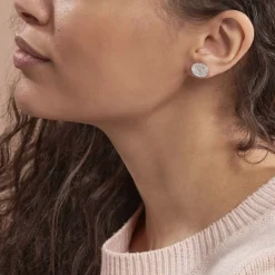 Clearance Histoire d'Or Boucles D'oreilles Puces Blanka argent blanc