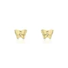 Clearance Histoire d'Or Boucles D'oreilles Puces Bartholomée Papillon Or Jaune