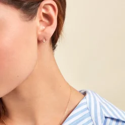 Histoire d'Or Boucles D'oreilles Puces Brent Or Jaune Oxyde De Zirconium* Boucles D'Oreilles|Clous D'Oreilles