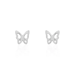 Histoire d'Or Boucles D'oreilles Puces Bartholomee Papillon Or Blanc* Boucles D'Oreilles|Clous D'Oreilles