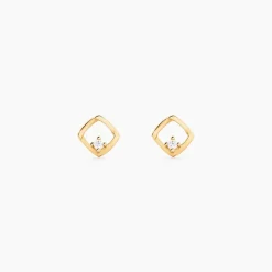 Histoire d'Or Boucles D'Oreilles Puces Brent Or Jaune Oxyde De Zirconium* Boucles D'Oreilles|Clous D'Oreilles