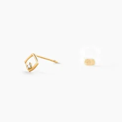 Histoire d'Or Boucles D'Oreilles Puces Brent Or Jaune Oxyde De Zirconium* Boucles D'Oreilles|Clous D'Oreilles