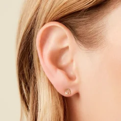 Histoire d'Or Boucles D'Oreilles Puces Brent Or Jaune Oxyde De Zirconium* Boucles D'Oreilles|Clous D'Oreilles